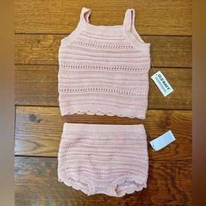 Old Navy baby 12-18 months Pink Sweater Set